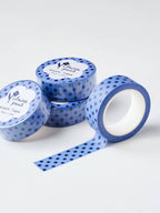 blue polka dot washi tape