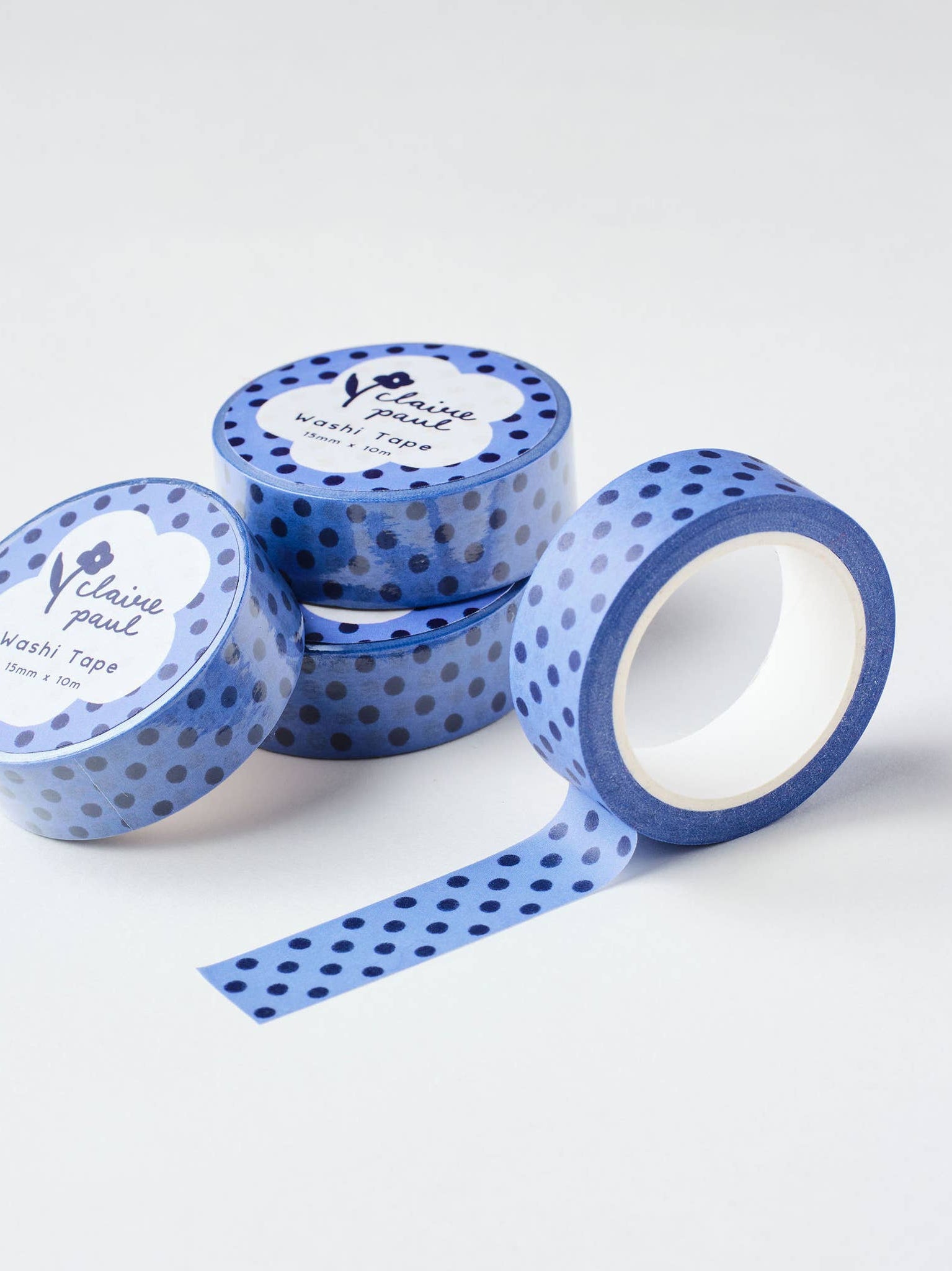 blue polka dot washi tape